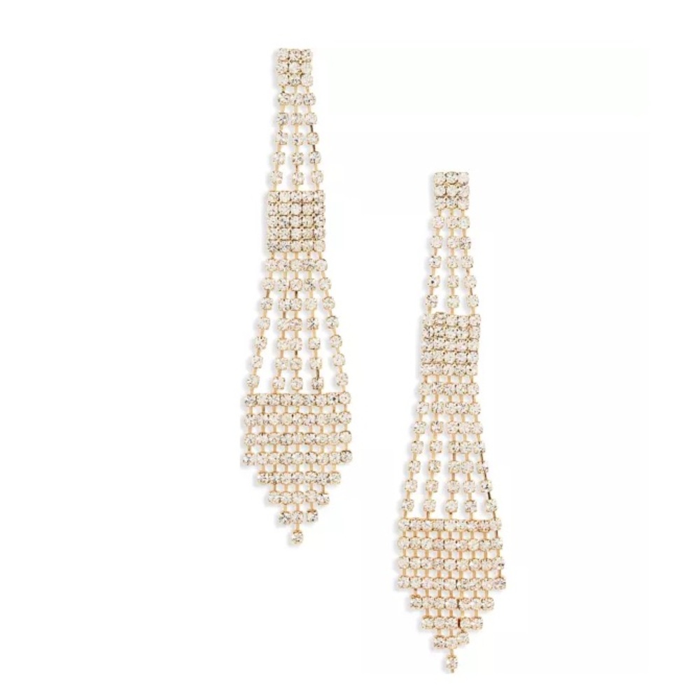 NWOT Leith Opulent Crystal Drop Earrings
